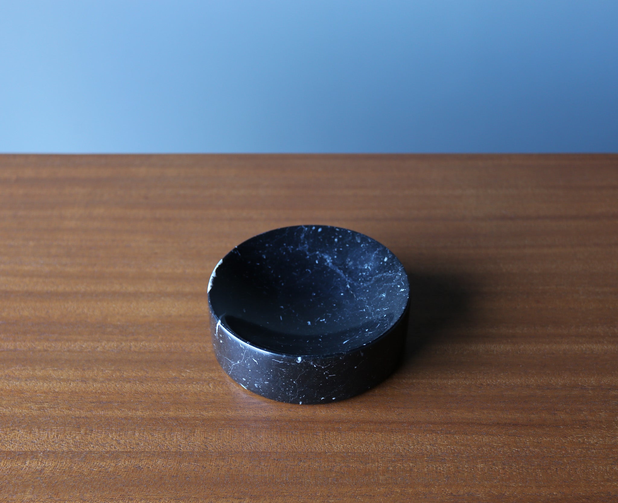Peter Pepper Products Black Marble Bowl, California, c.1975