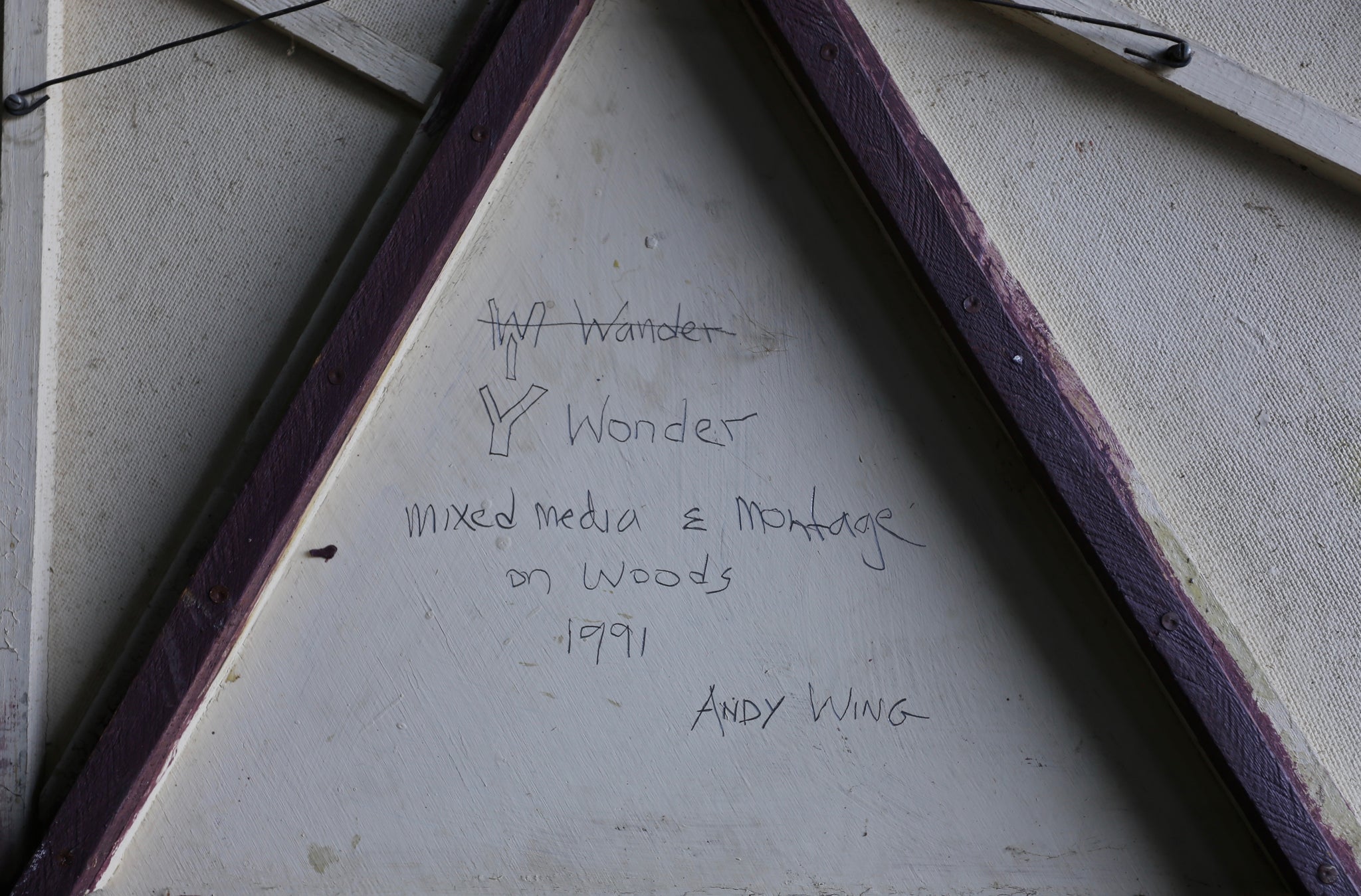 = SOLD = Andy Wing " Y Wonder " 1991