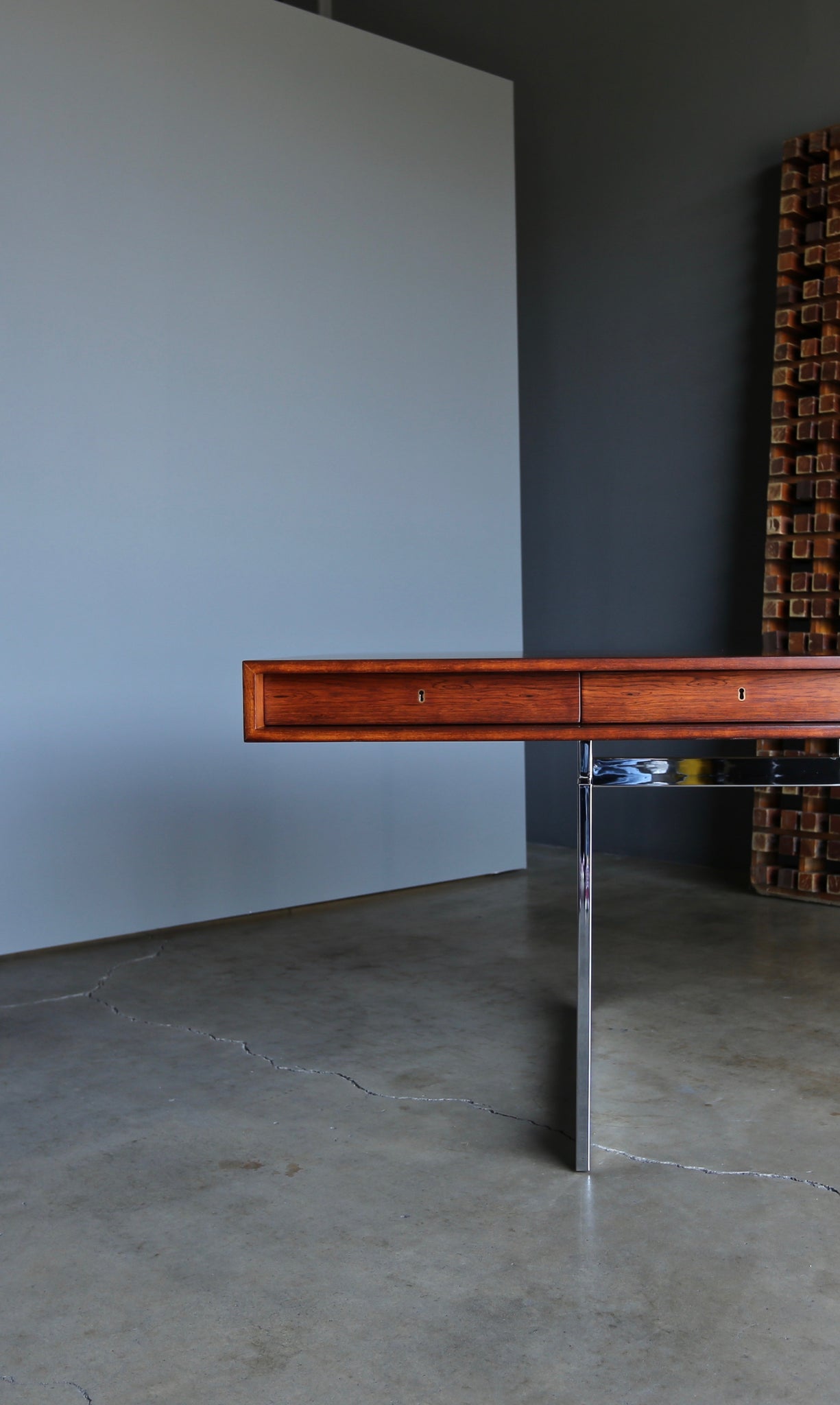 = SOLD = Bodil Kjaer Rosewood Desk for E. Pederson and Sons A/S circa 1959