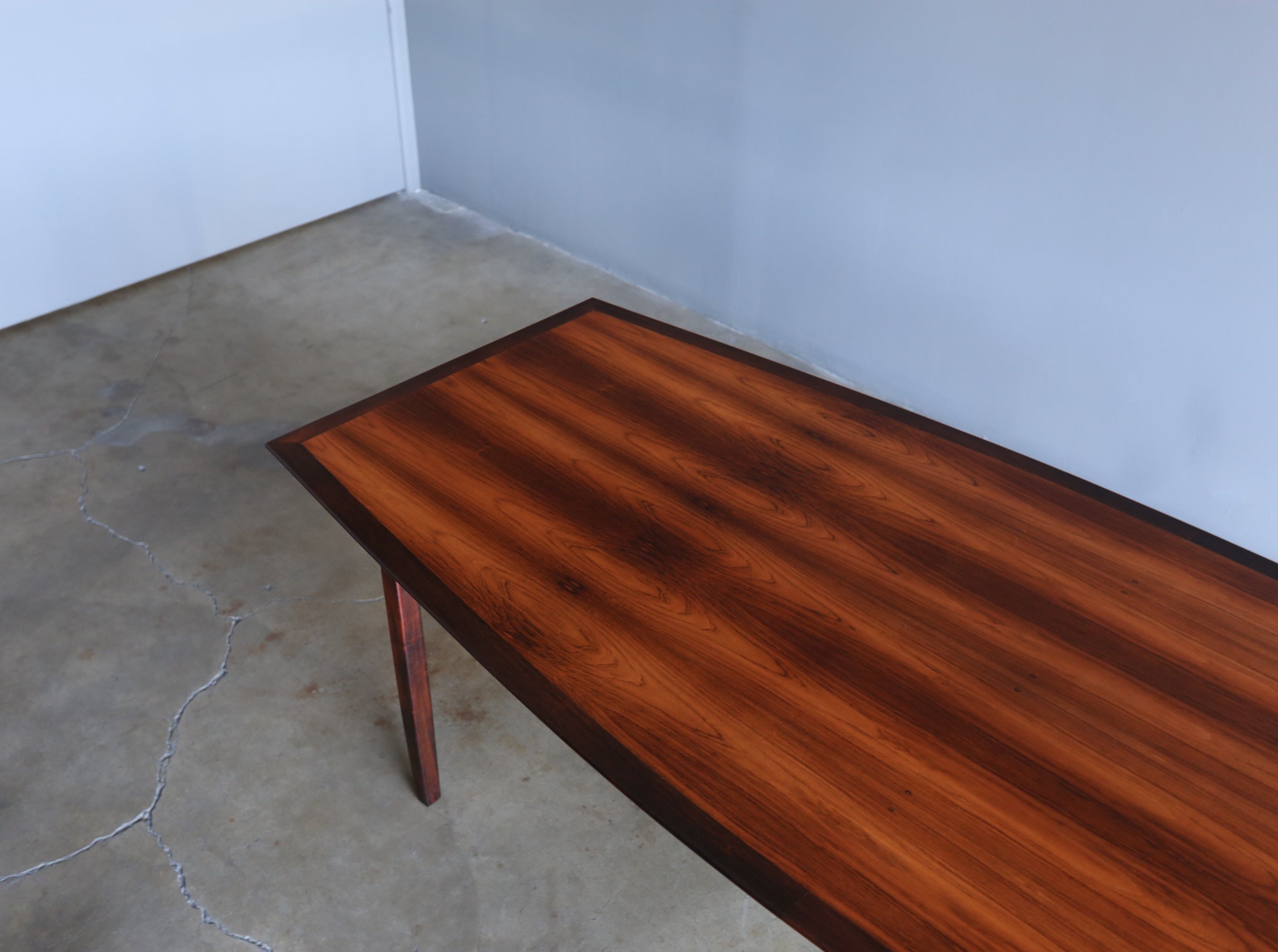 = SOLD = Florence Knoll Rosewood Dining Table Distributed by FORMA Brazil, circa 1960