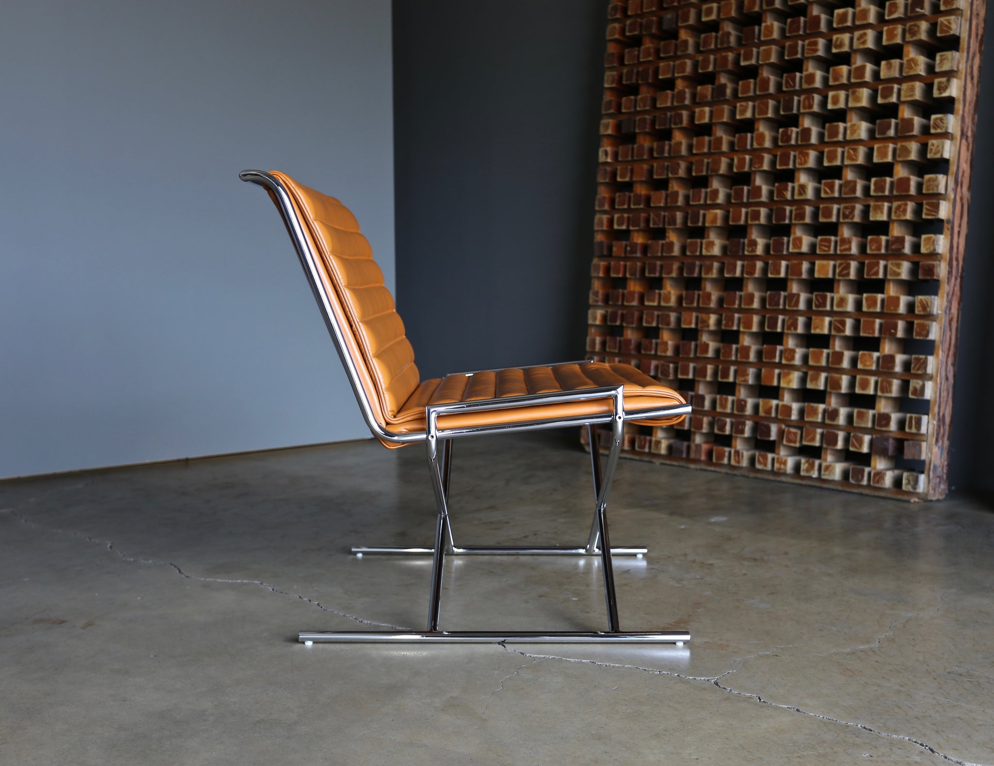 = SOLD = Ward Bennett " Sled " Lounge Chair for Geiger