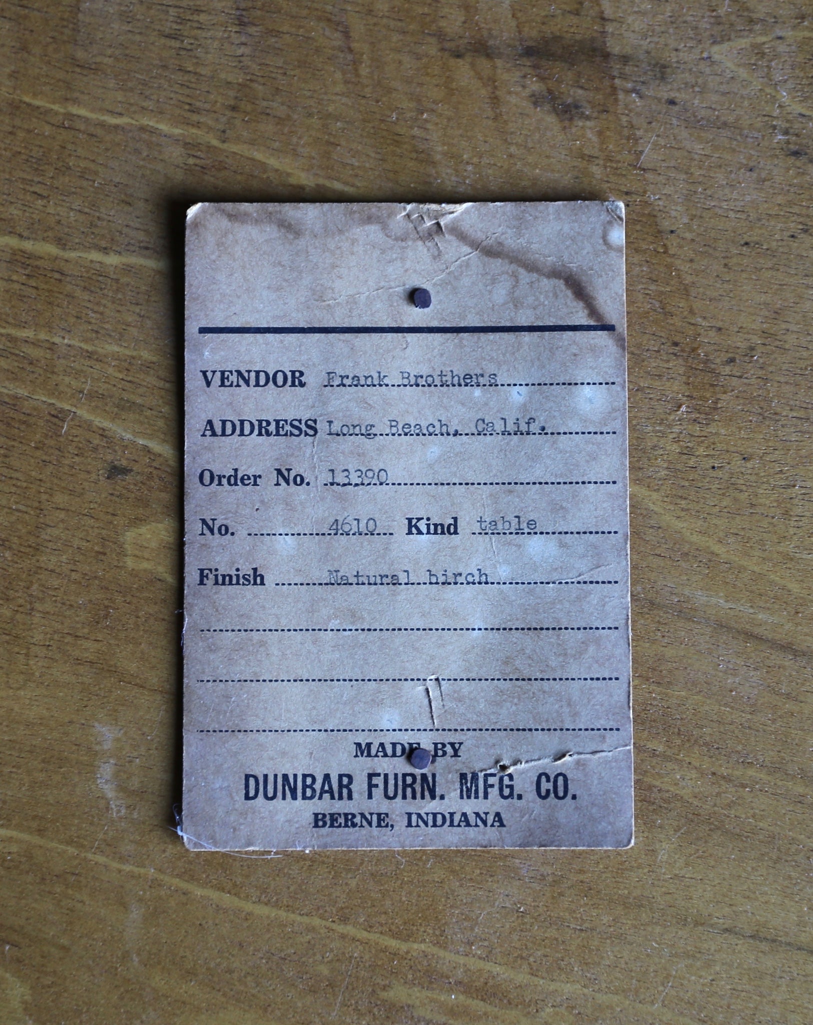 = SOLD = Edward Wormley Table Model No. 4610 for Dunbar circa 1950