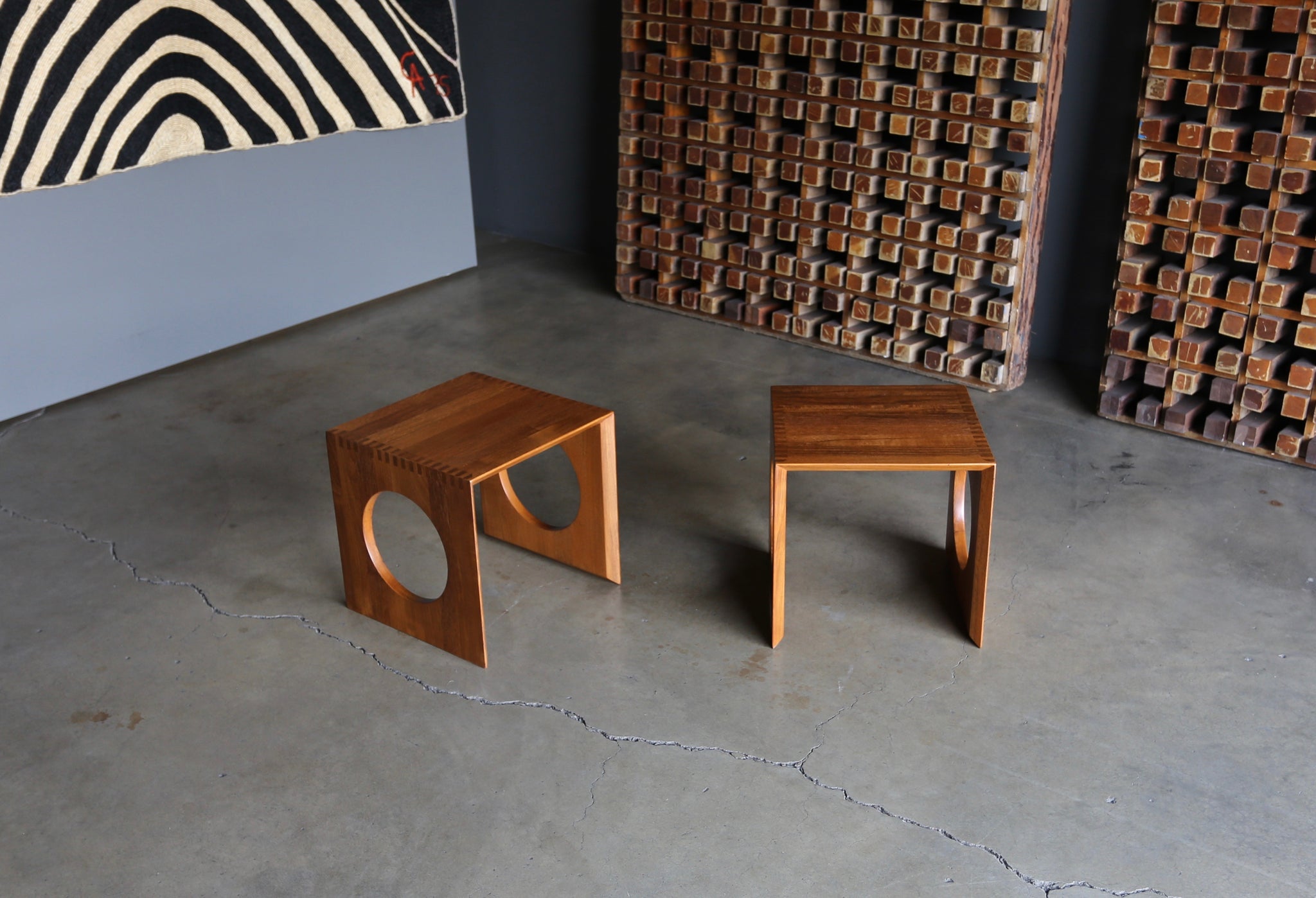 = SOLD = Jens Quistgaard Cube Occasional Tables for Richard Nissen, circa 1982