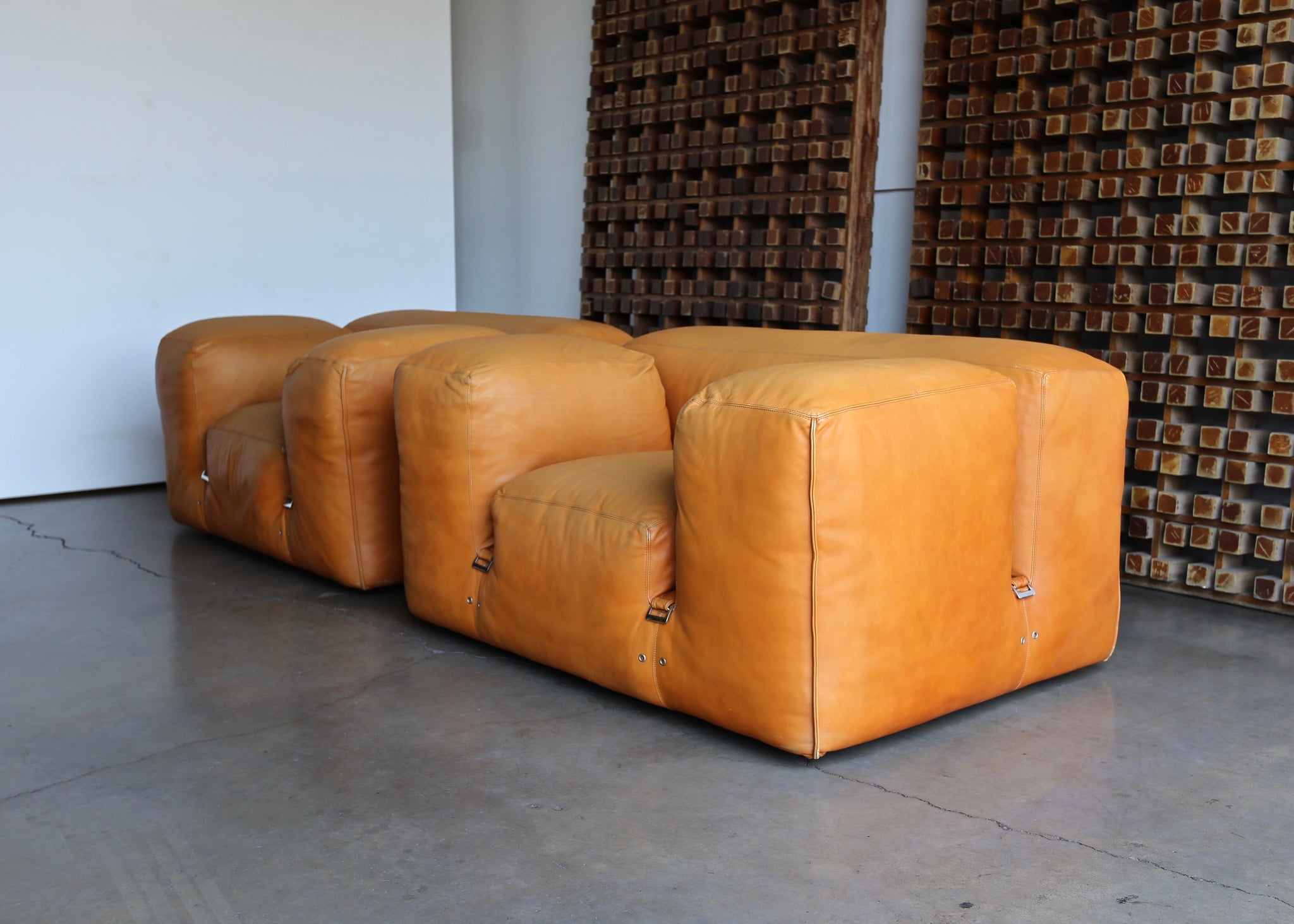 = SOLD  = Mario Bellini "LE MURA" Lounge Chairs for Cassina, circa 1972