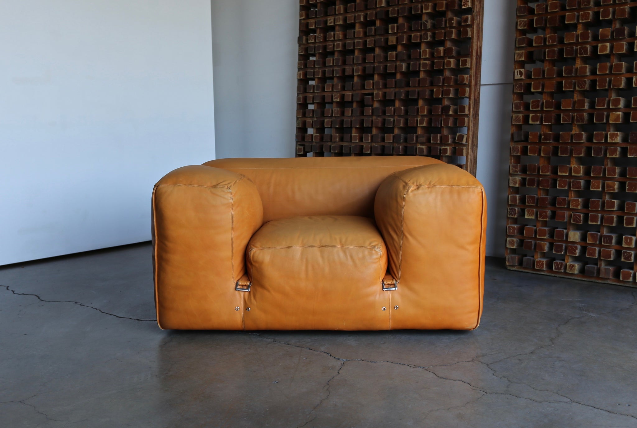 = SOLD  = Mario Bellini "LE MURA" Lounge Chairs for Cassina, circa 1972