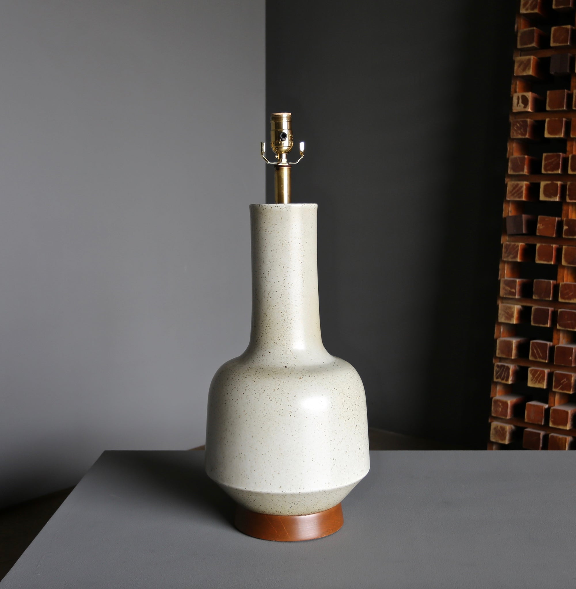 = SOLD = Large Scale David Cressey Ceramic Lamp circa 1970