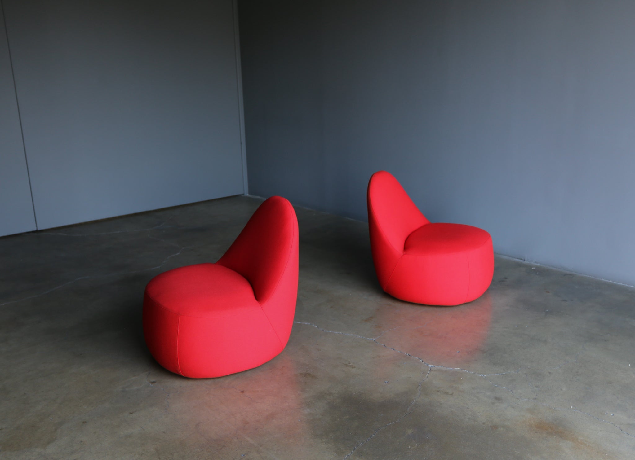 = SOLD = Claudia + Harry Washington Mitt Lounge Chairs for Bernhardt, circa 2015