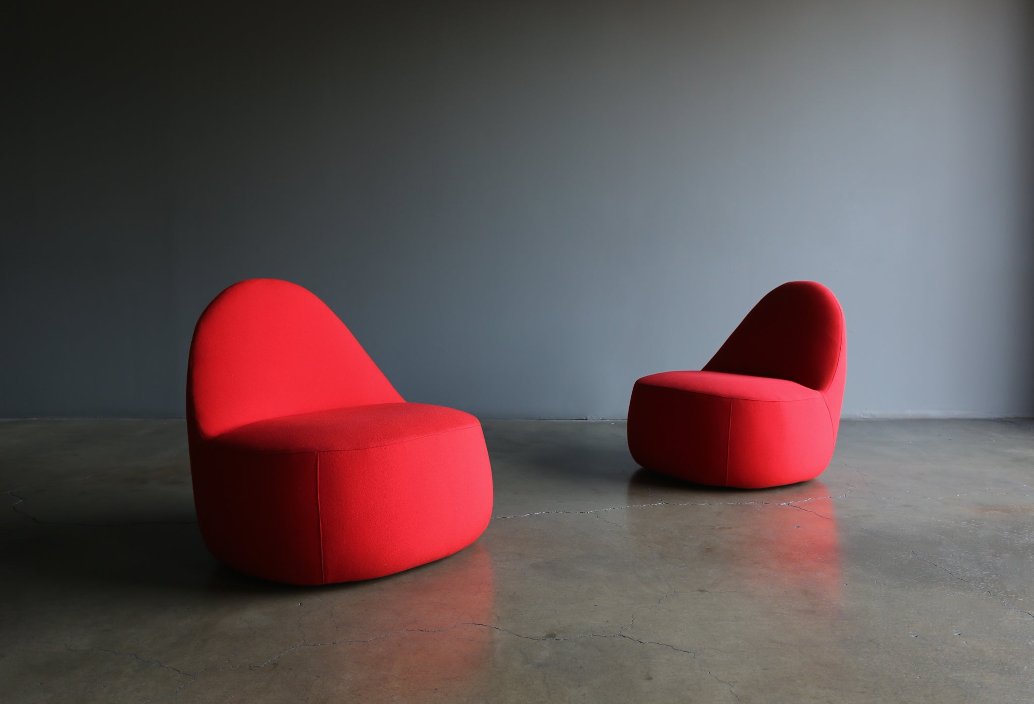 = SOLD = Claudia + Harry Washington Mitt Lounge Chairs for Bernhardt, circa 2015