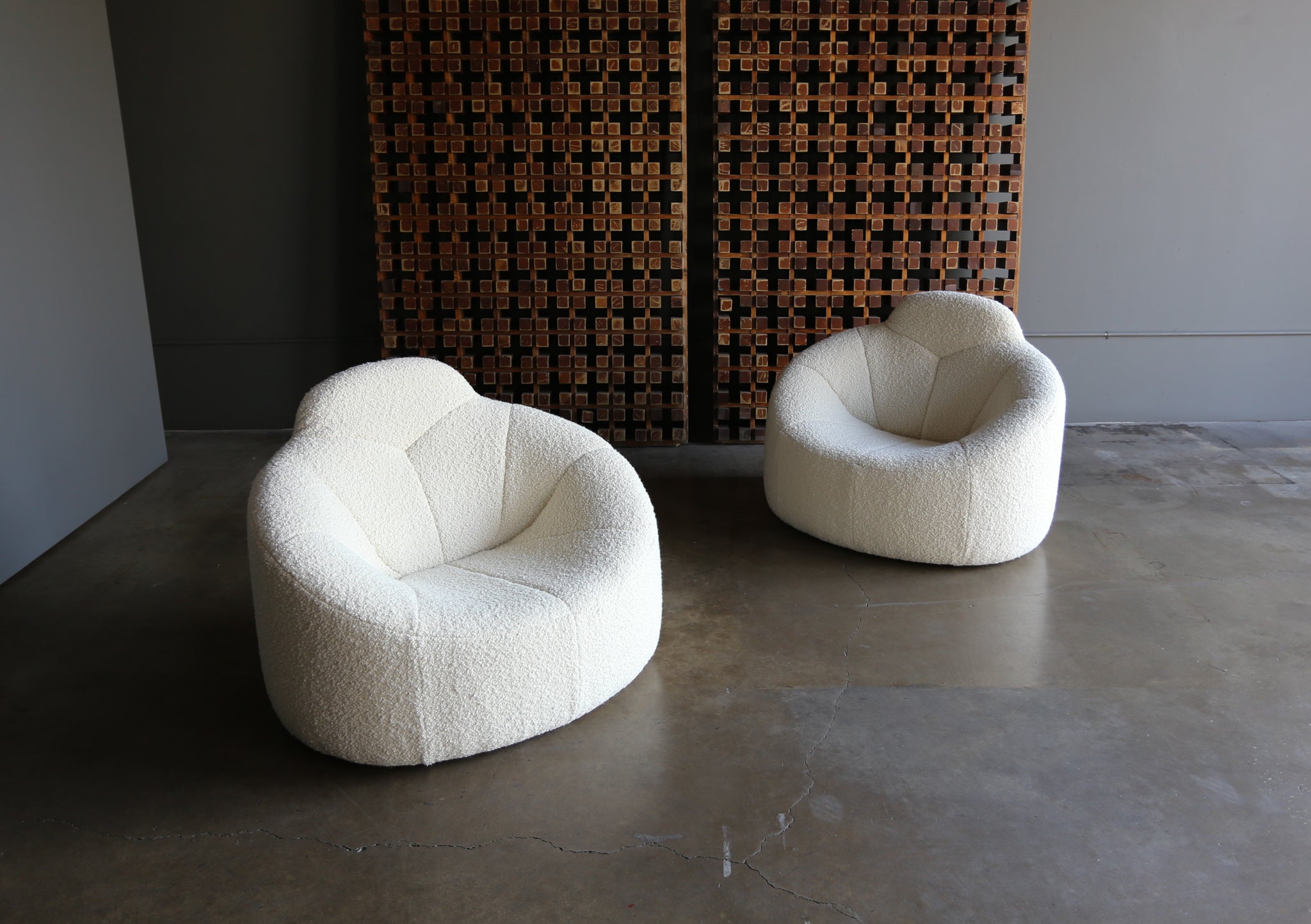 = SOLD = Pierre Paulin " Pumpkin " Lounge Chairs for Ligne Roset circa 2008
