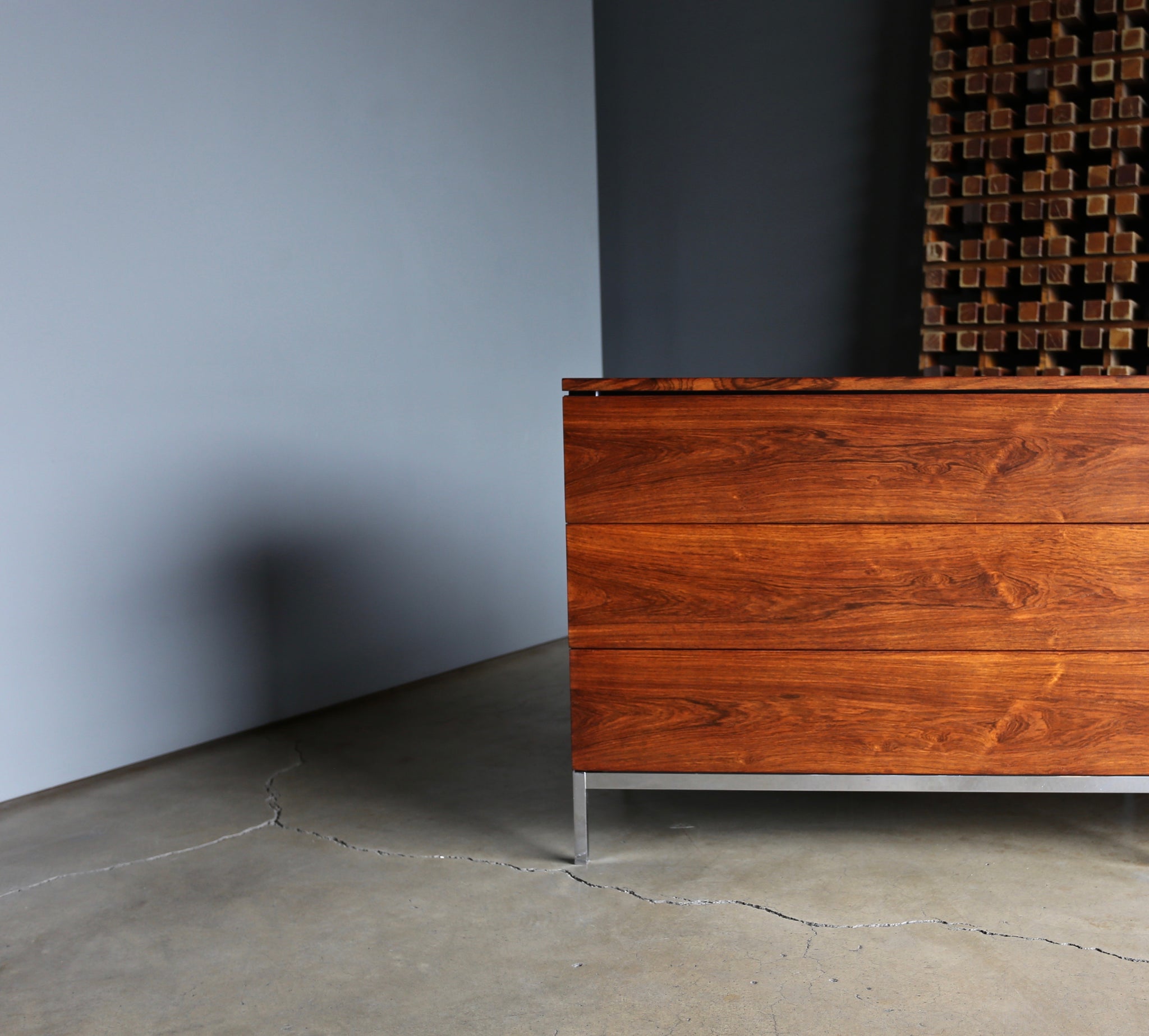 = SOLD = Florence Knoll Rosewood Dresser circa 1960