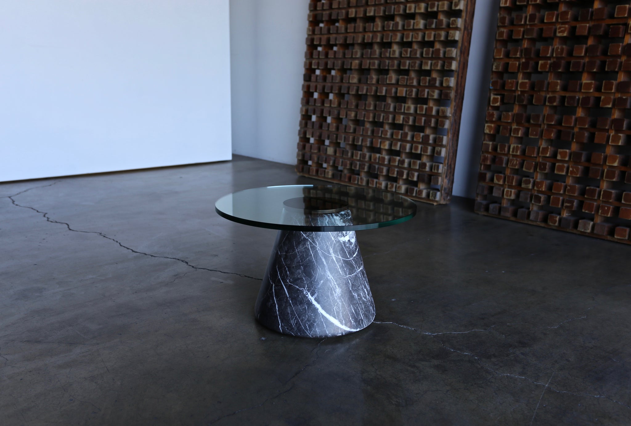 = SOLD = Lodovico Acerbis and Giotto Stoppino Marble Occasional Table circa 1980