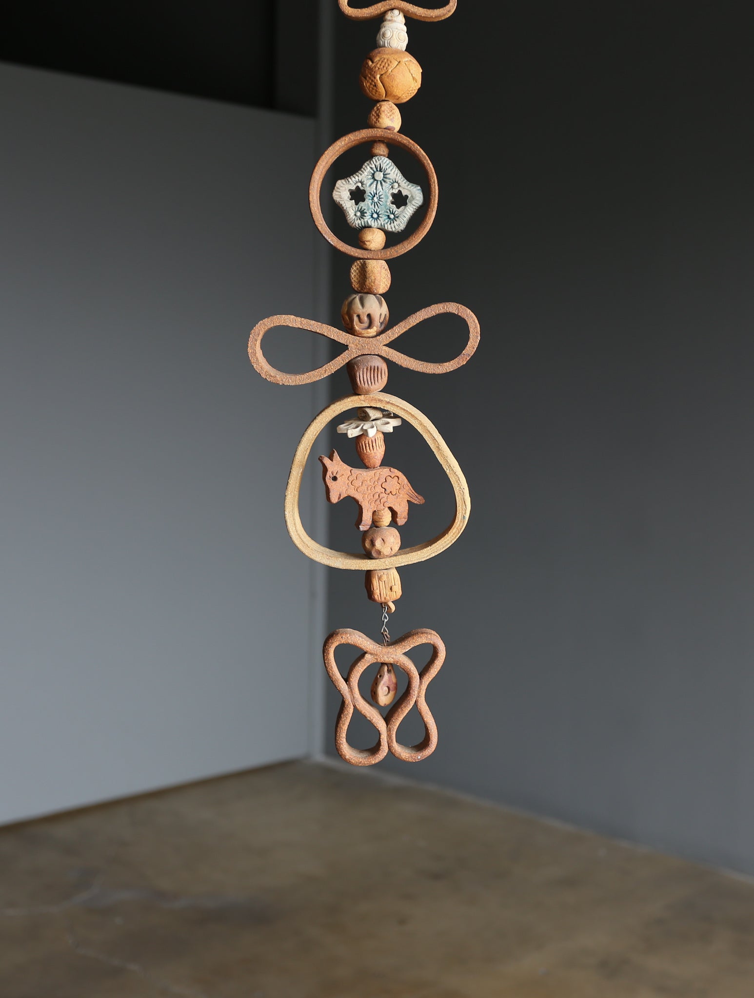 =SOLD= Ted Saito Hanging Ceramic Sculpture, circa 1970