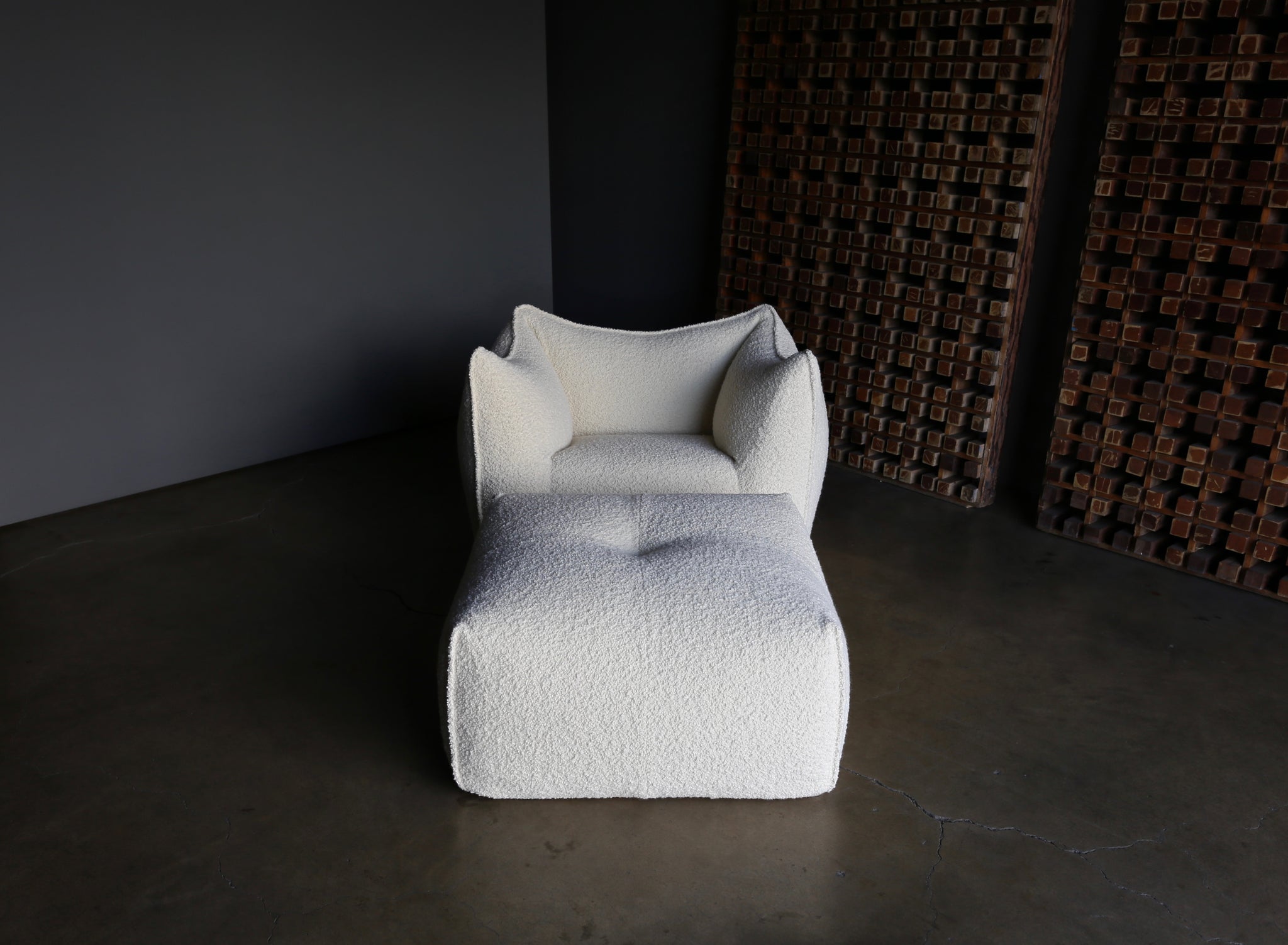 = SOLD = Mario Bellini "Le Bambole" Lounge Chair & Ottoman for B&B Italia