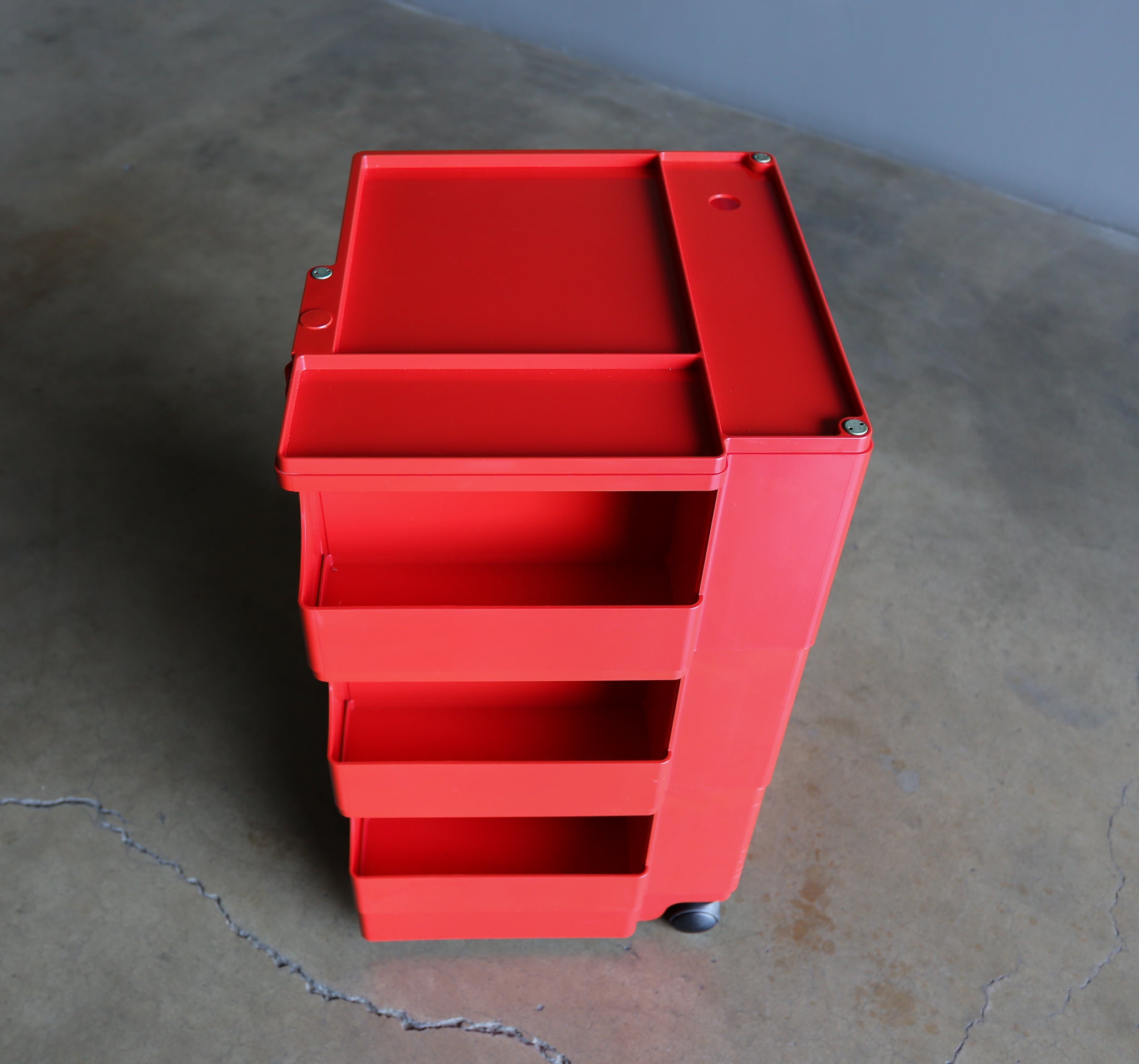 = SOLD = Joe Colombo Red Boby 3 Portable Storage System for Bieffeplas ...