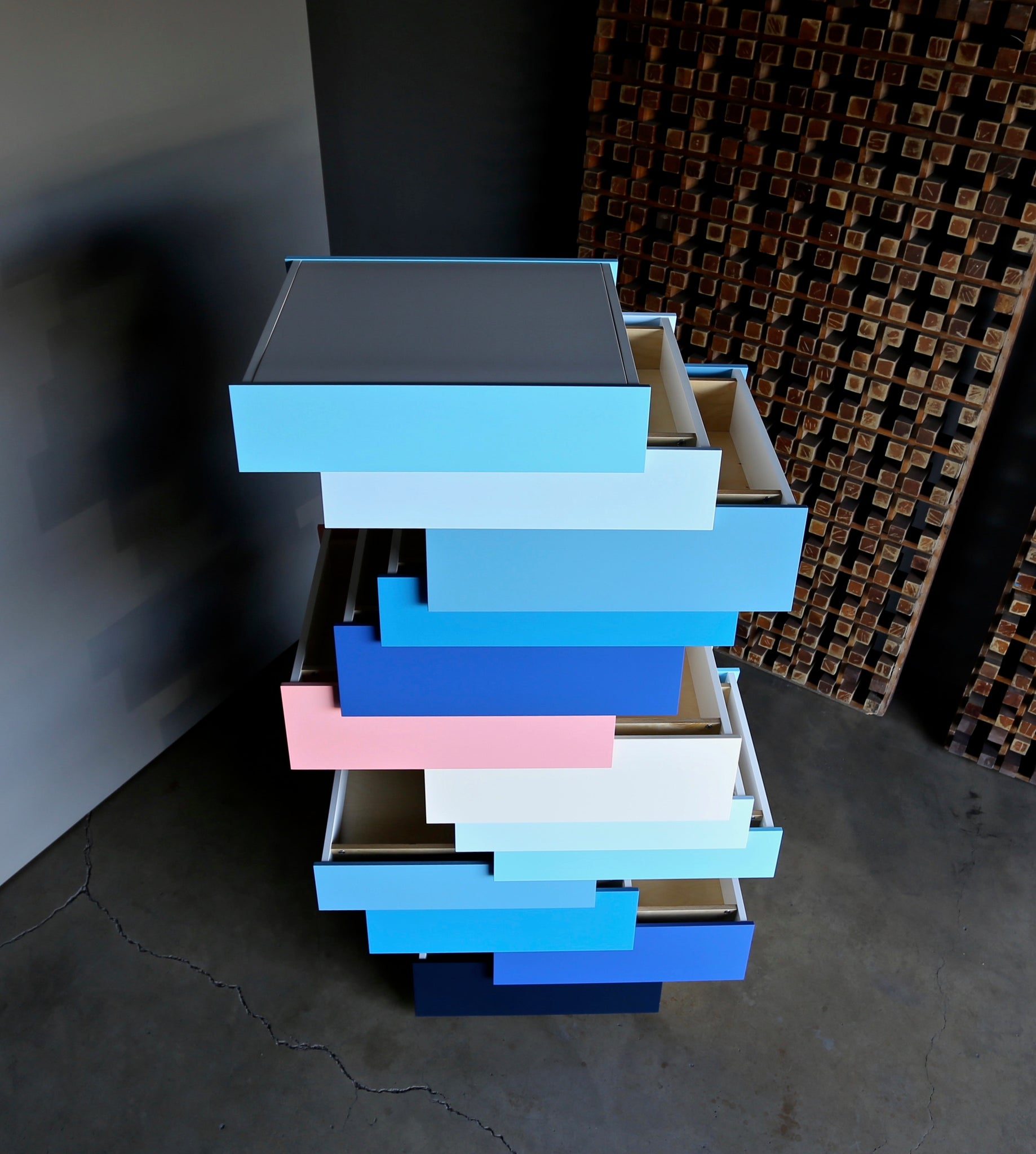 = SOLD = Established & Sons Stack-13 Drawers by Raw Edges and Shay Alkalay circa 2008