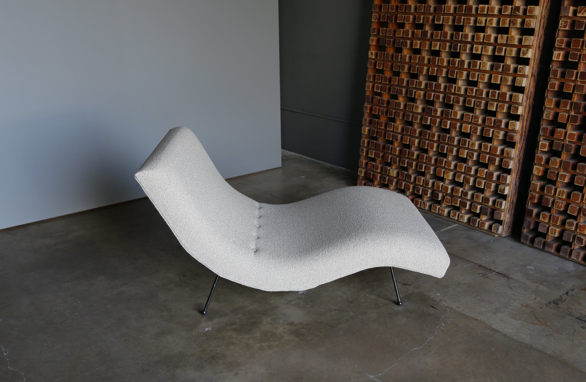 = SOLD = Adrian Pearsall Wave Chaise Lounge for Craft Associates, circa 1960
