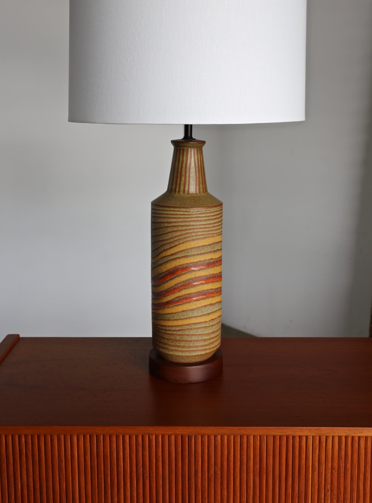= SOLD = Aldo Londi Ceramic Table Lamps for Bitossi circa 1960