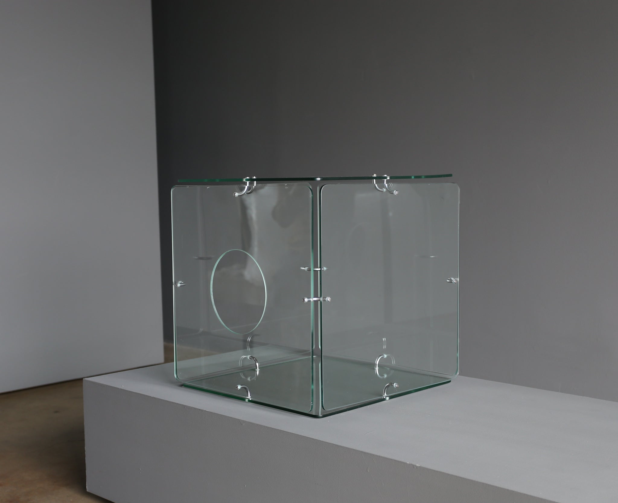 = SOLD = Gerald McCabe Glass Cube Table for Eon, circa 1965