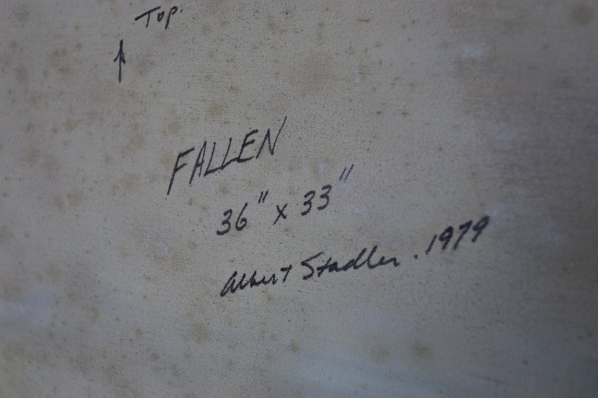 = SOLD = 'Fallen' by Albert Stadler, 1979
