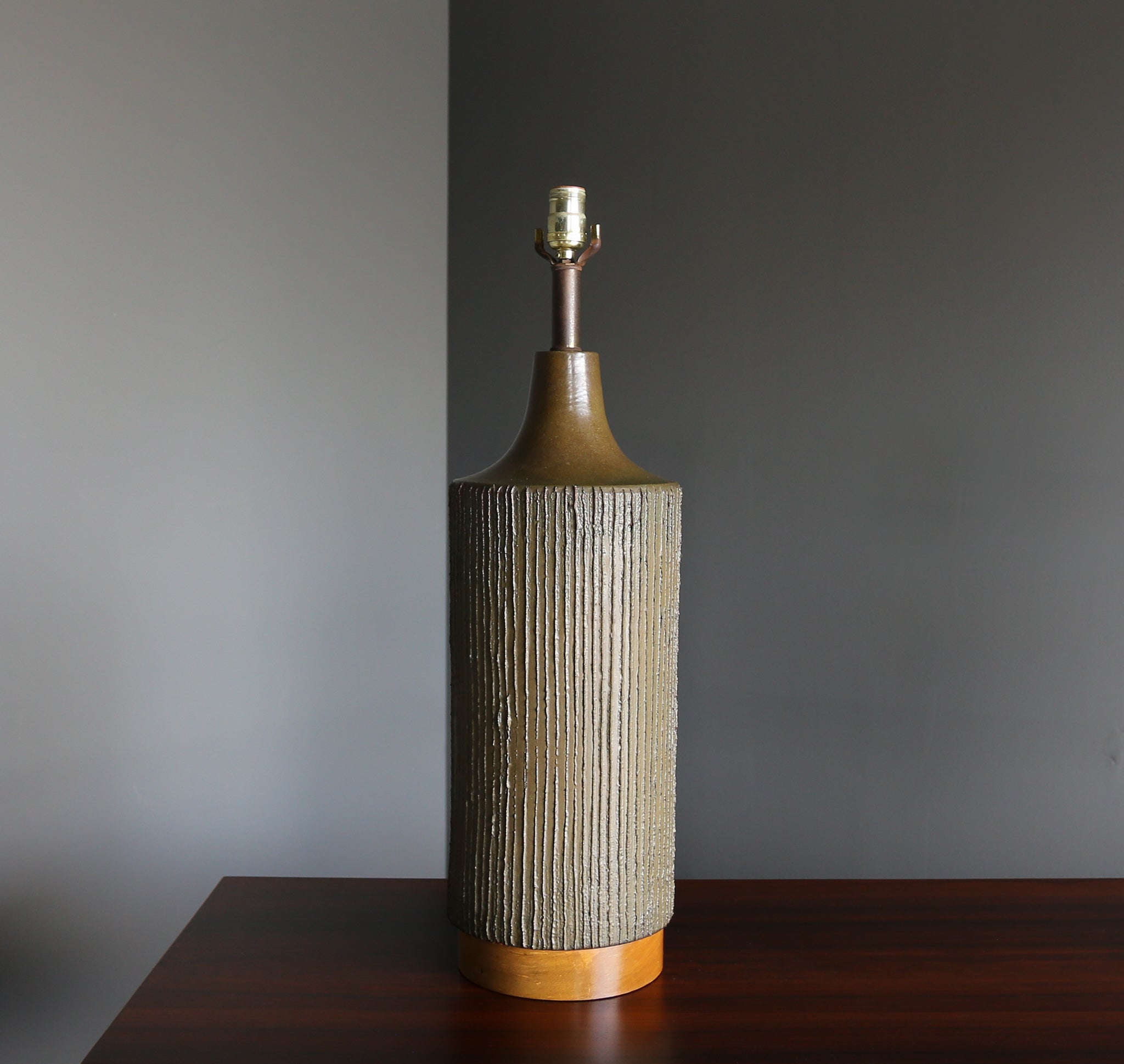 = SOLD = Large Scale David Cressey Ceramic Lamps, circa 1970