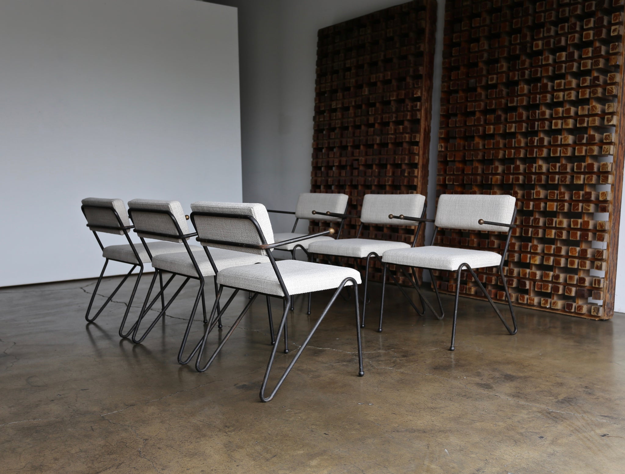 = SOLD = George Kasparian Dining Chairs, circa 1950
