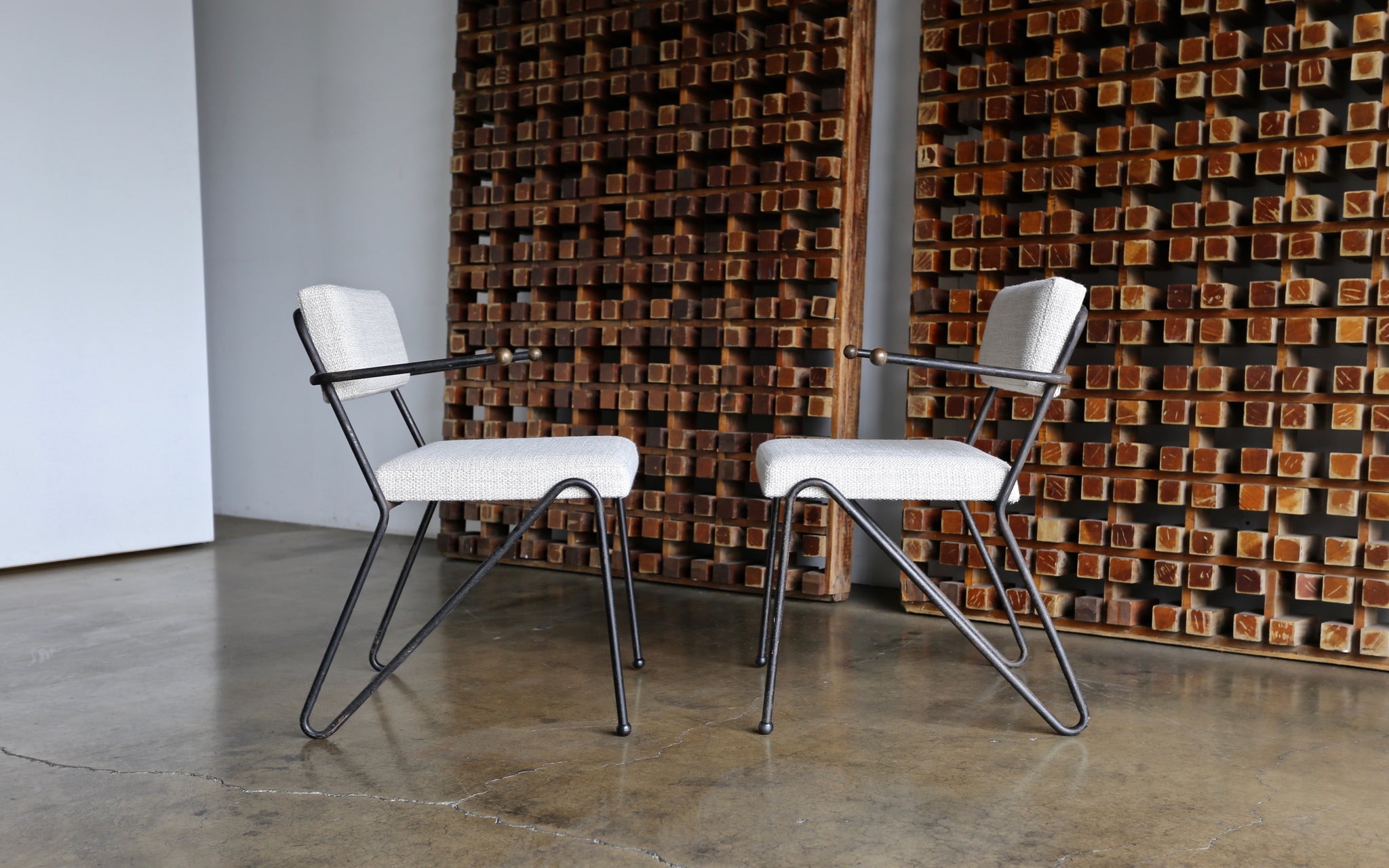 = SOLD = George Kasparian Dining Chairs, circa 1950