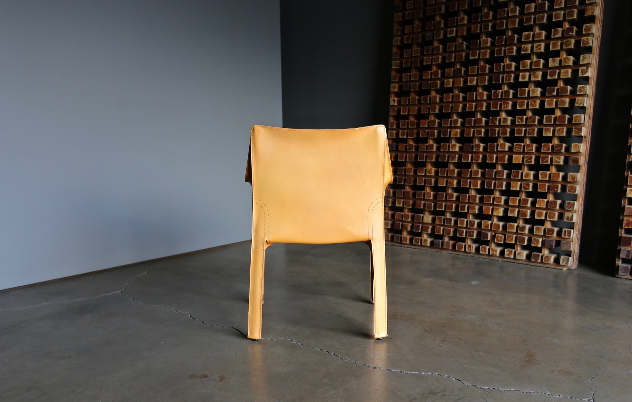 = SOLD = Mario Bellini Leather "Cab" Chairs for Cassina