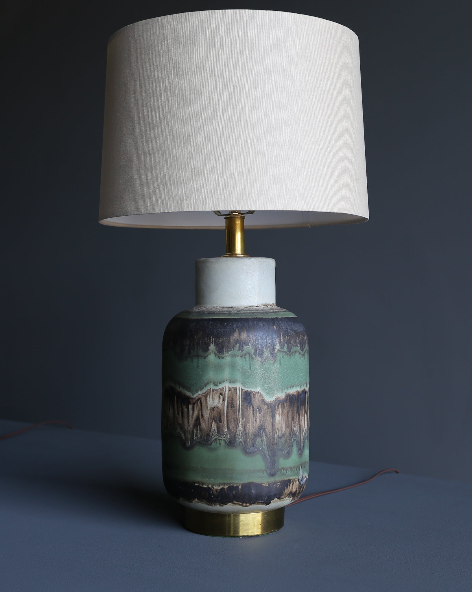 = SOLD = Lee Rosen Ceramic Table Lamps for Design Technics, circa 1955